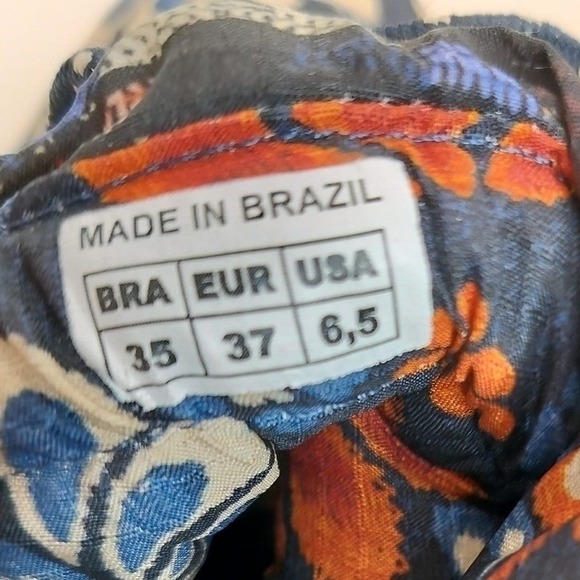 FARM RIO Lug Sole Puffer Bootie Pineapple Flower Women 6.5 Chunky Floral Quilted - Picture 14 of 16